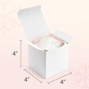 4x4x4in White Gift Box