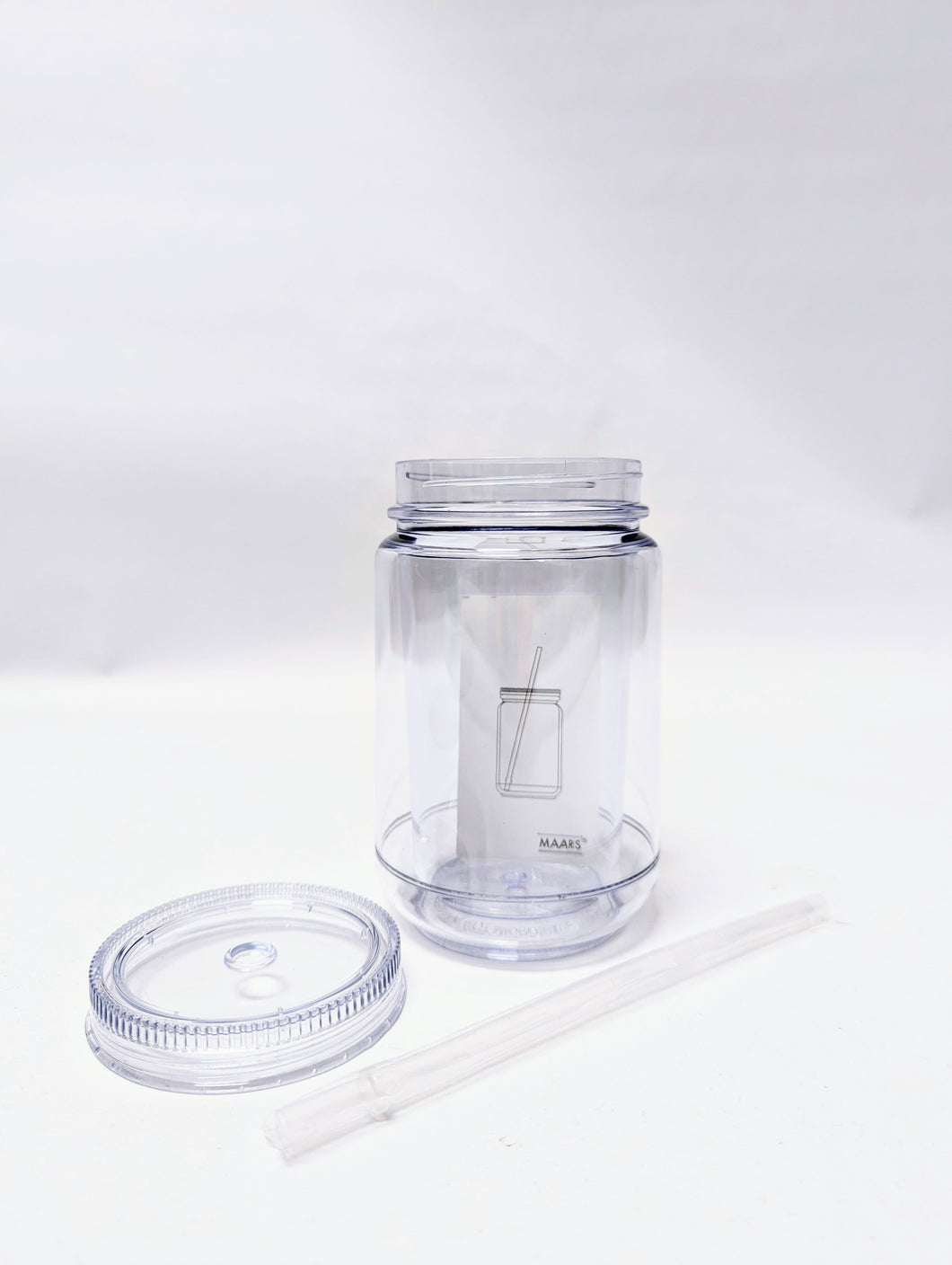 Acrylic Mason Jar Tumbler